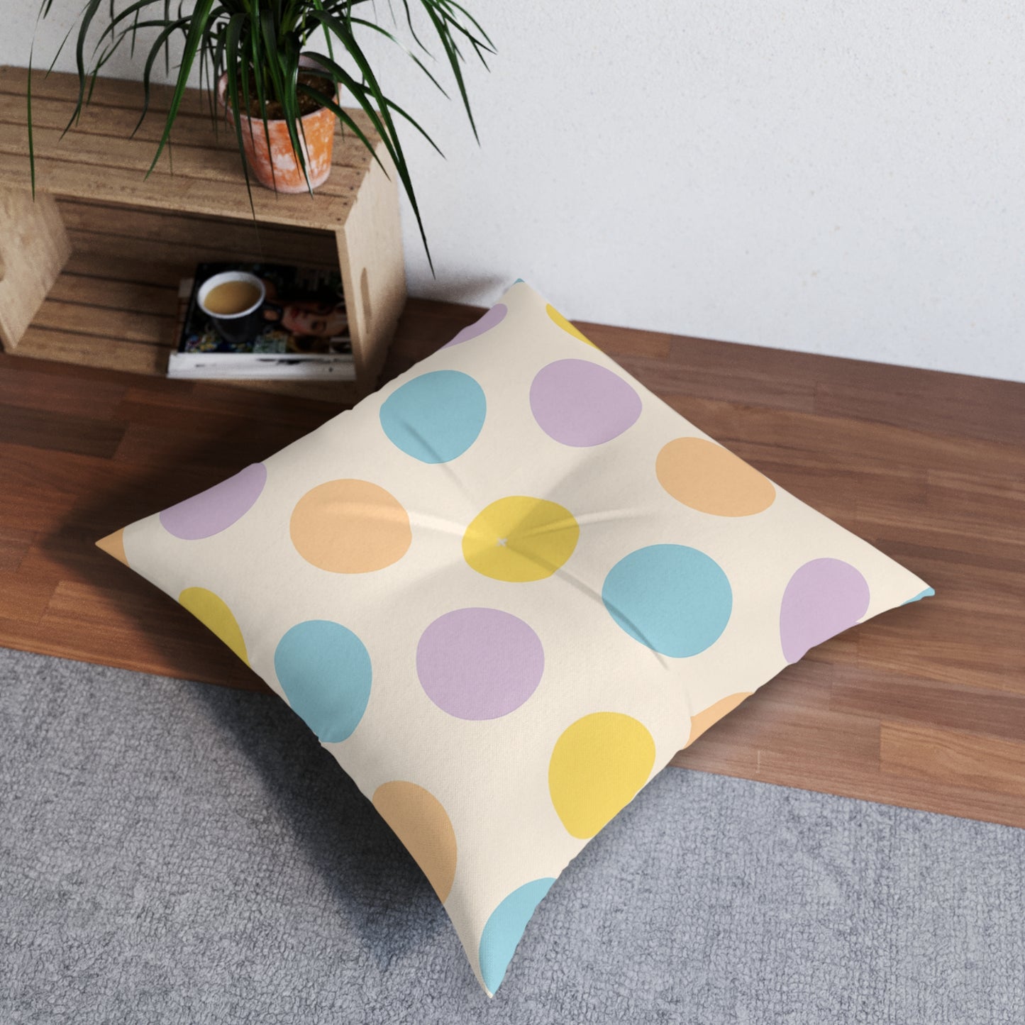 Square Tufted Floor Pillow