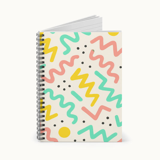Playful Memphis Notebook