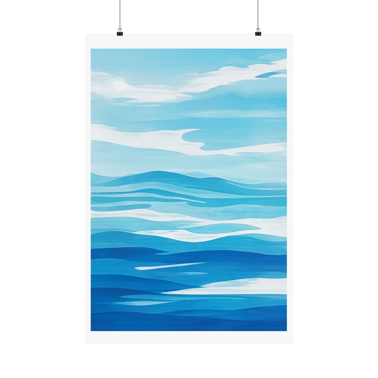 Blue Horizon Art Poster