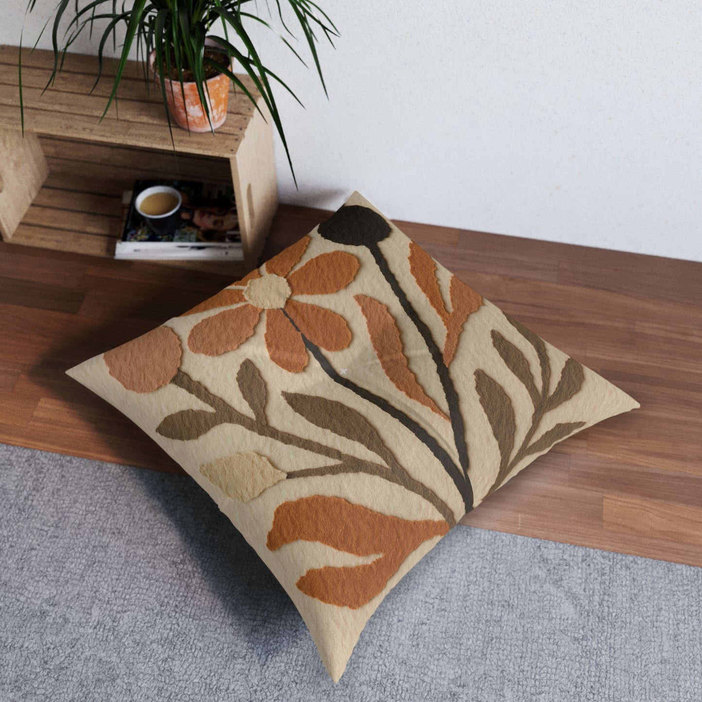 Square Tufted Floor Pillow