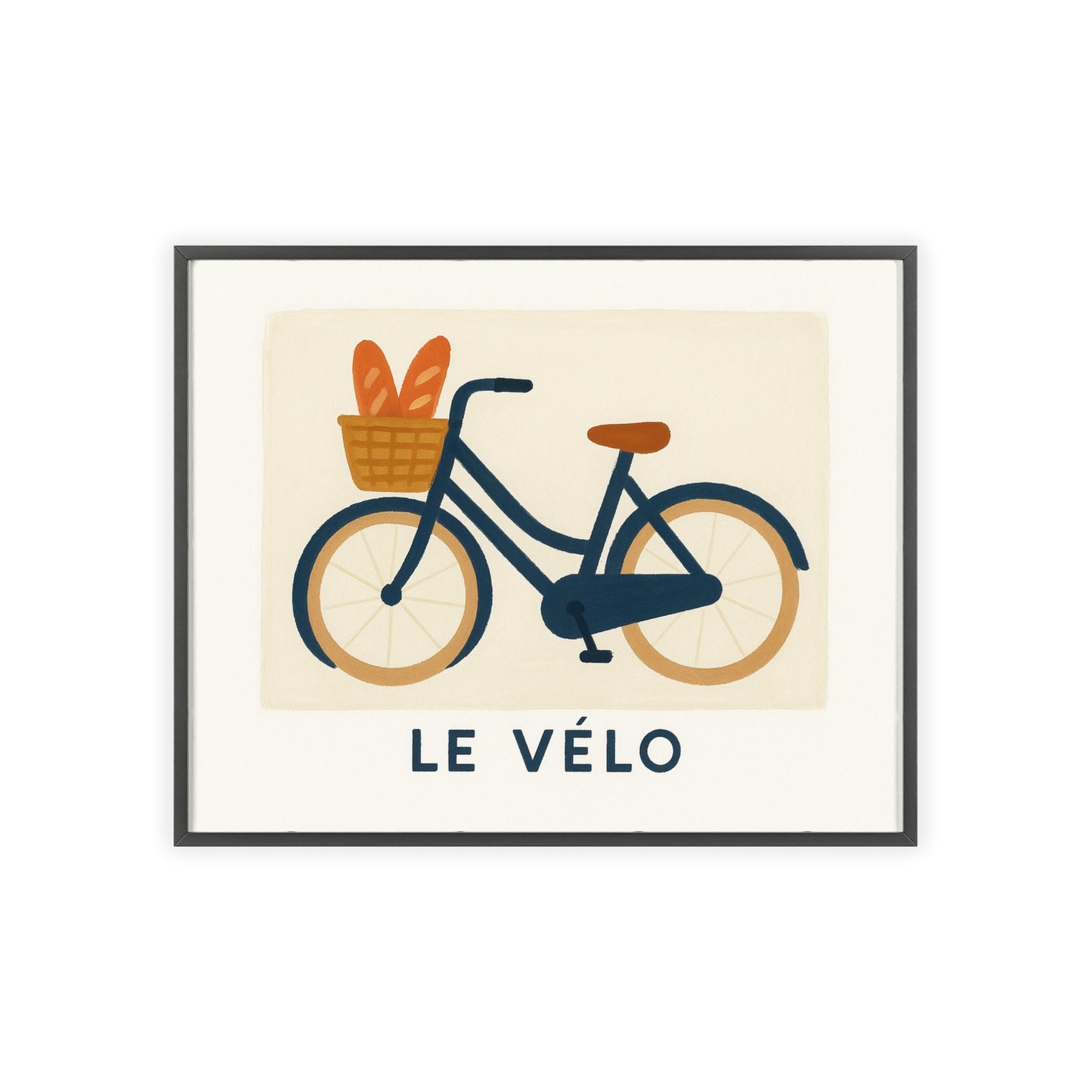 Charming Bicycle Wood Framed Posters