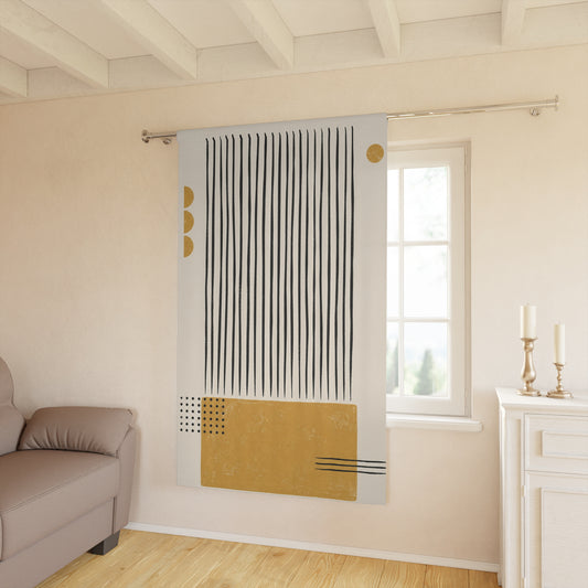 Ochre Cadence Window Curtain
