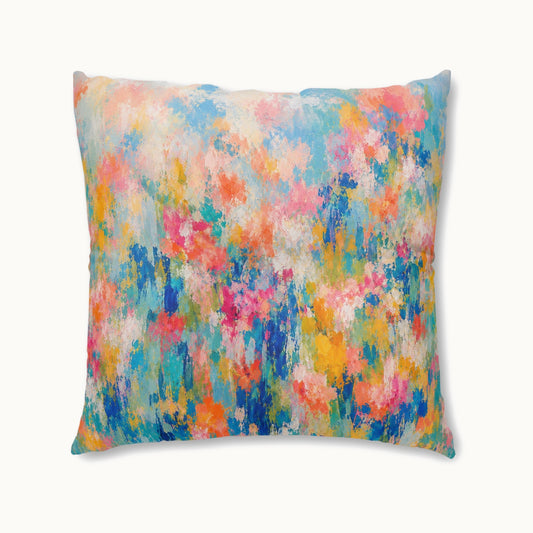 Chromatic Meadow Square Tufted Floor Pillow