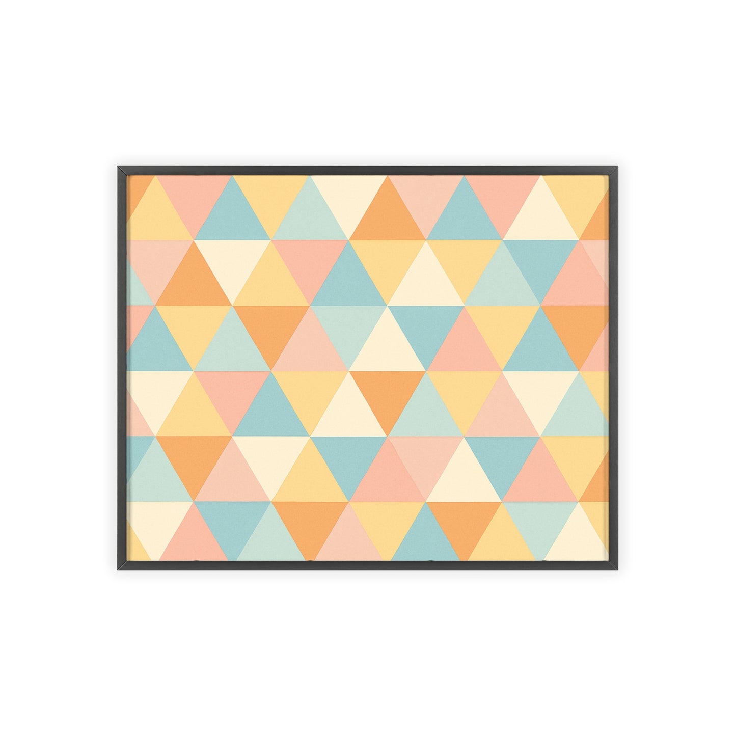 Colorful Triangular Wood Framed Posters