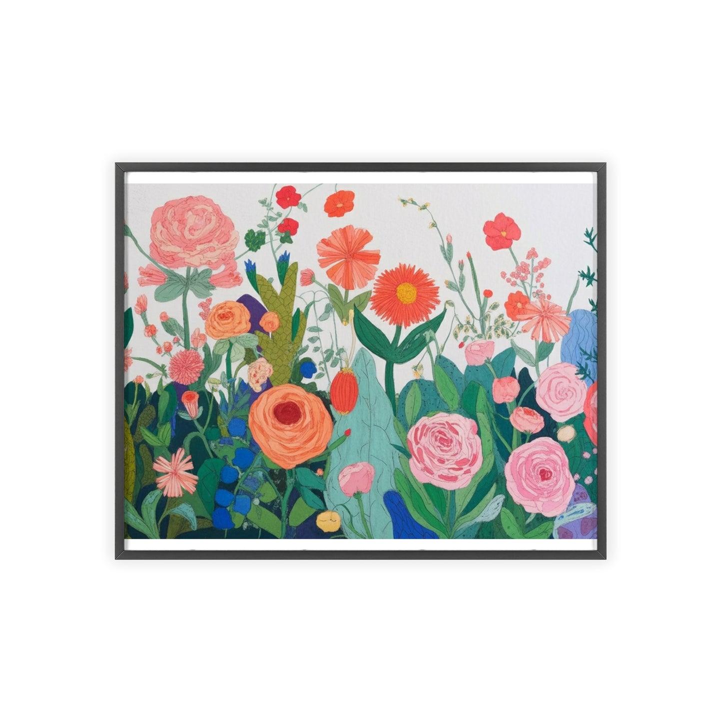 Bloom Garden Wood Framed Posters