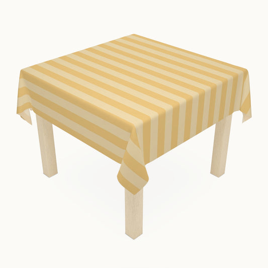 Buttercup Stripe Tablecloth