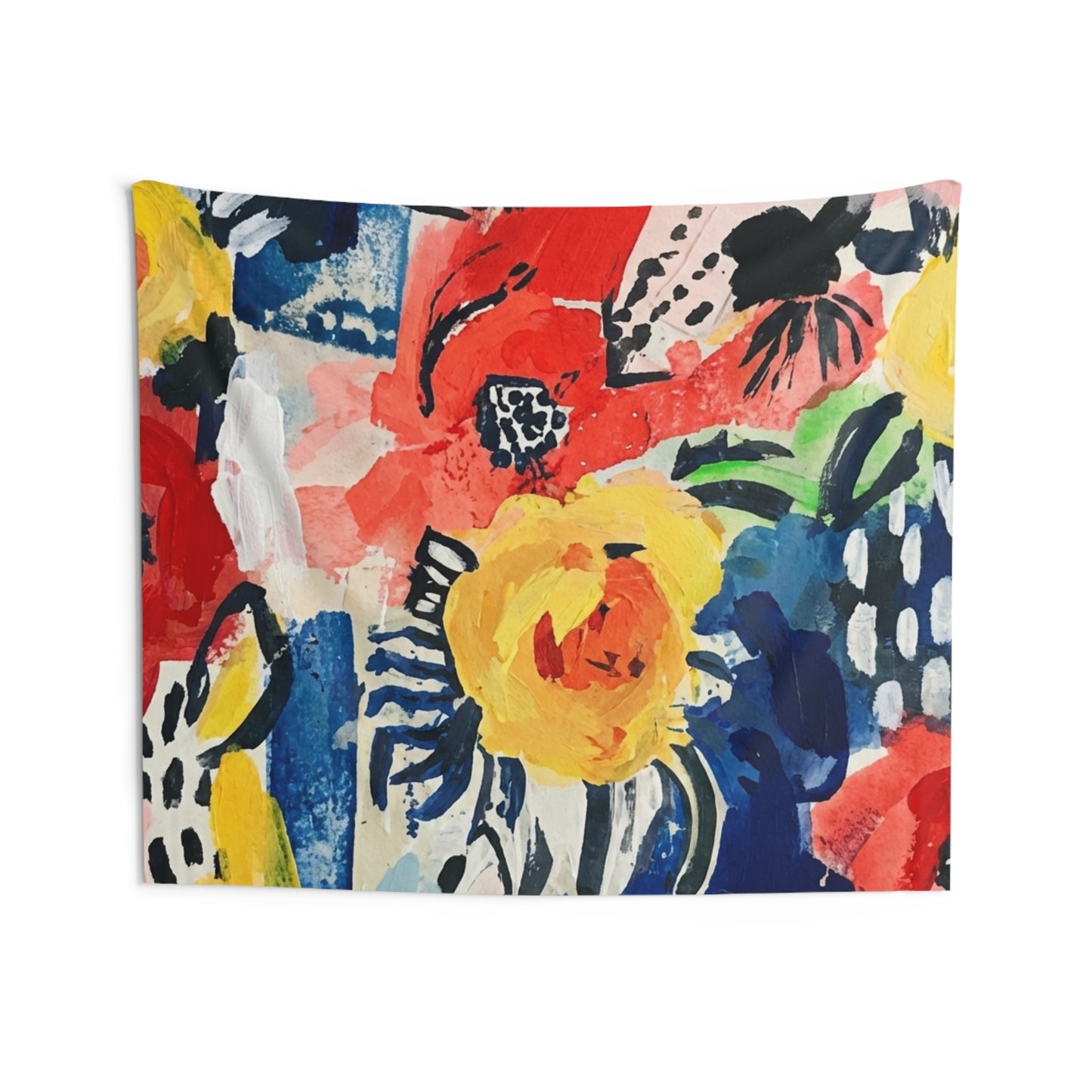 Abstract Flora Wall Tapestry
