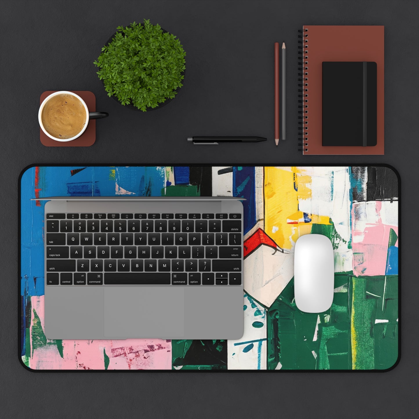 Harbour Blocks Desk Mat