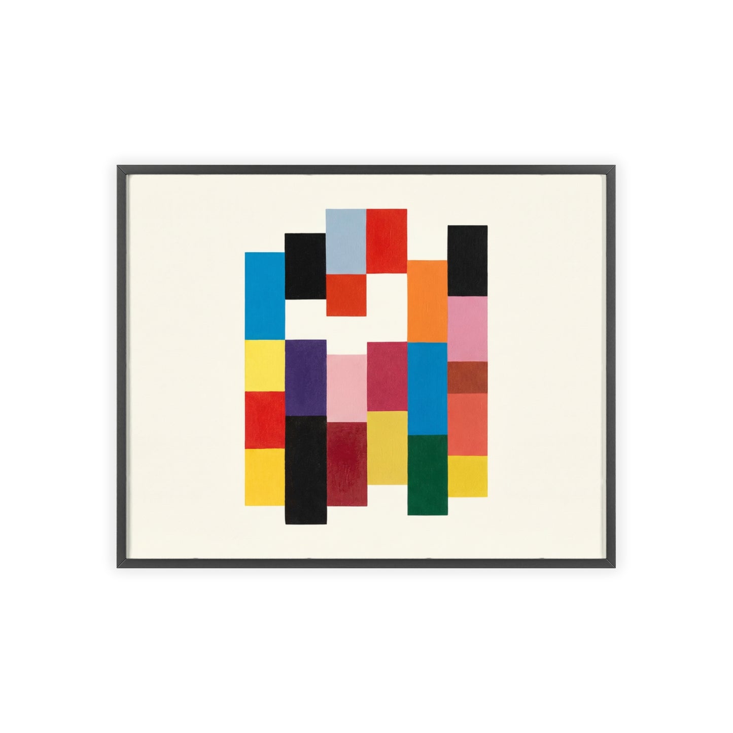 Mosaic Stack Wood Framed Posters