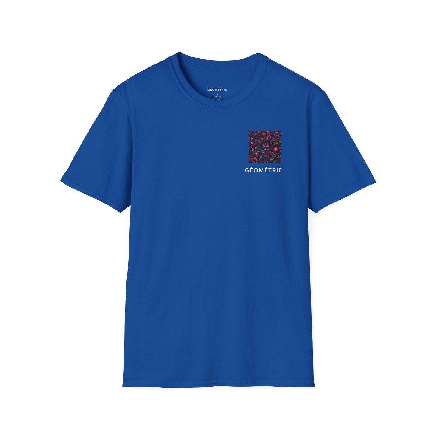 Geo Pattern Unisex Softstyle T-Shirt | Casual Everyday Tee, Graphic Shirt, Gift for Him/Her, Trendy Wear, Artsy Style (Pattern 05)