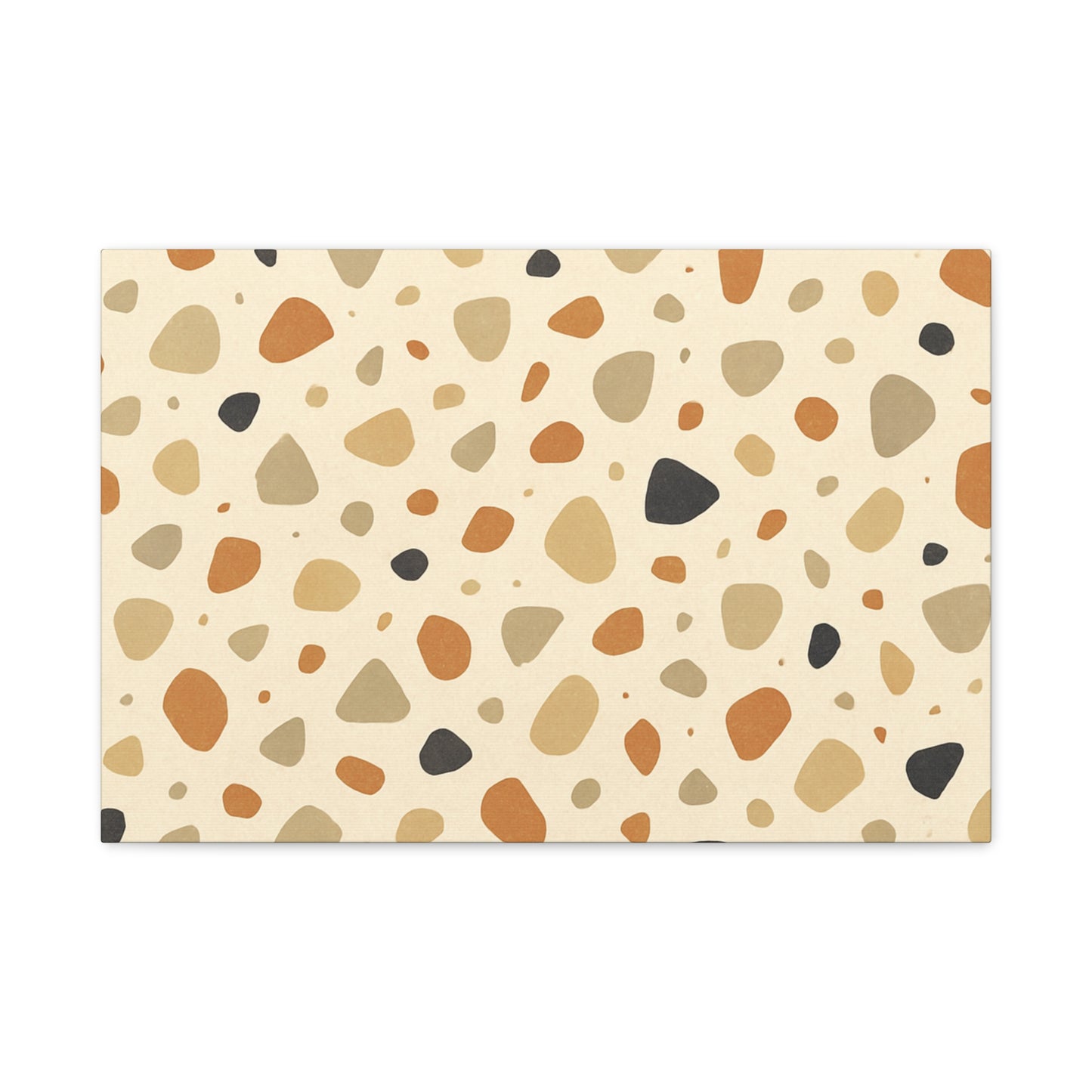 Warm Terrazzo Stretched Canvas Wall Art