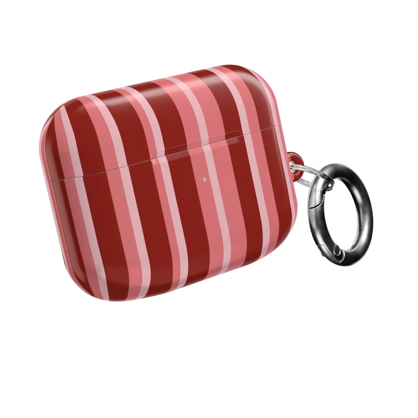 Raspberry Pinstripe AirPod Cases