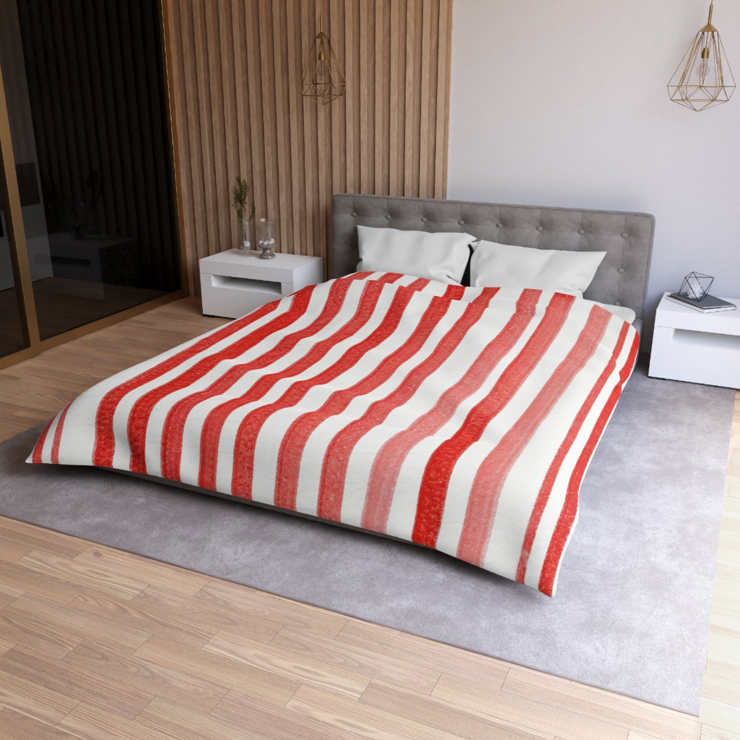 Red Thread Microfiber Duvet Cover
