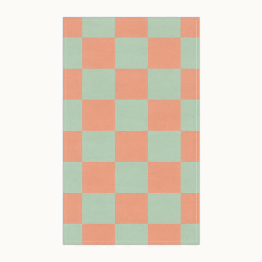 Pastel Checkered Tea Towel