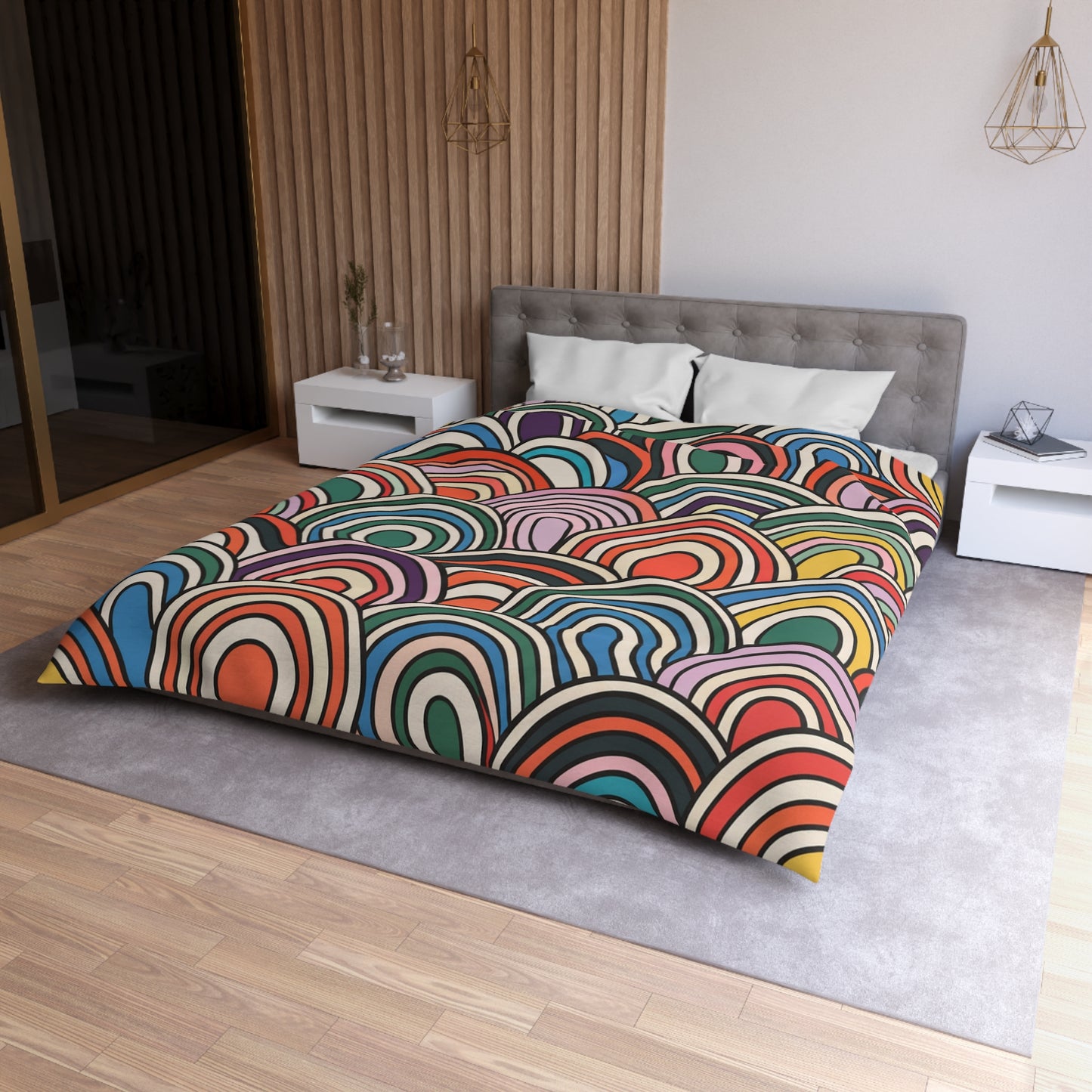 Arcade Arches Microfiber Duvet Cover