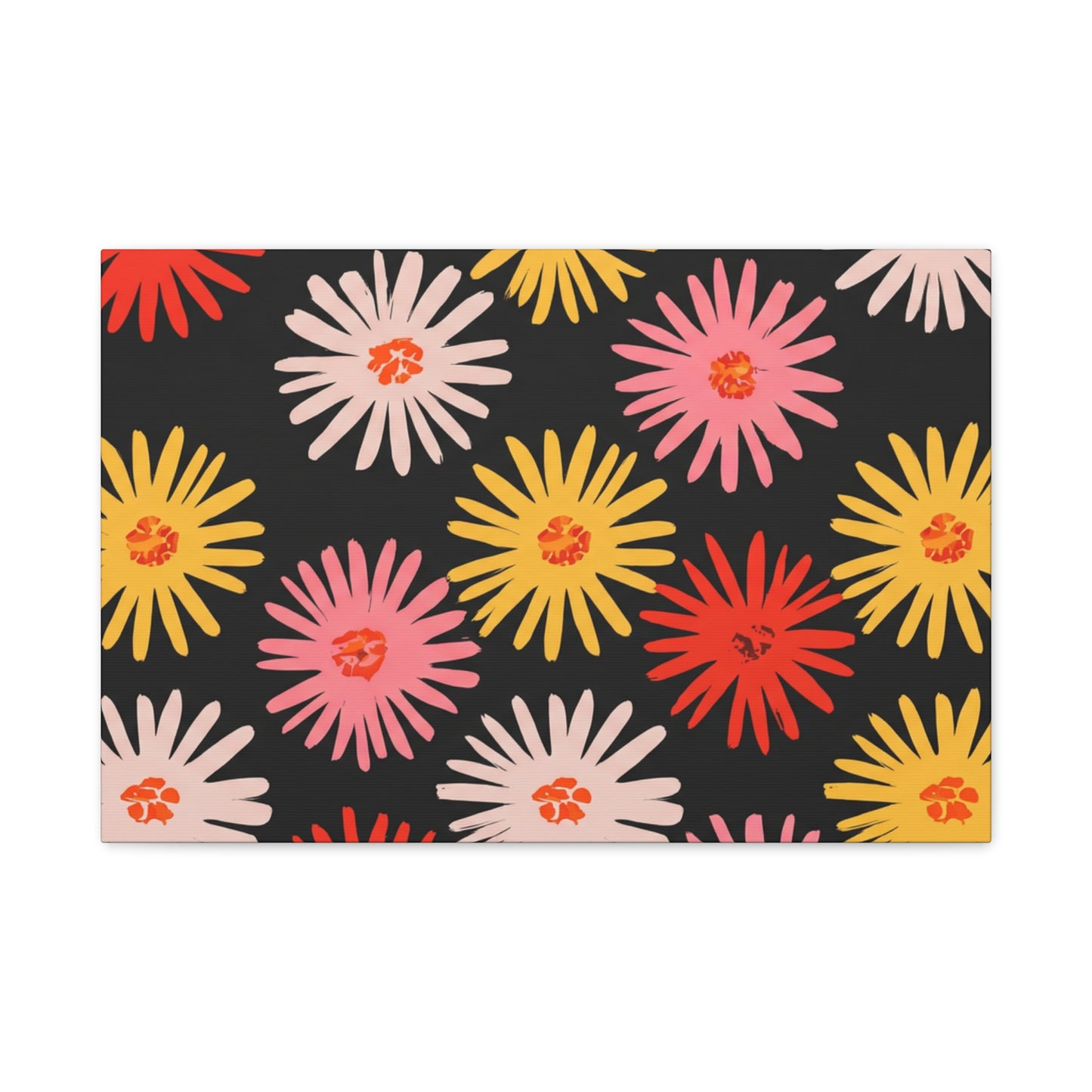 Night Bloom Stretched Canvas Wall Art