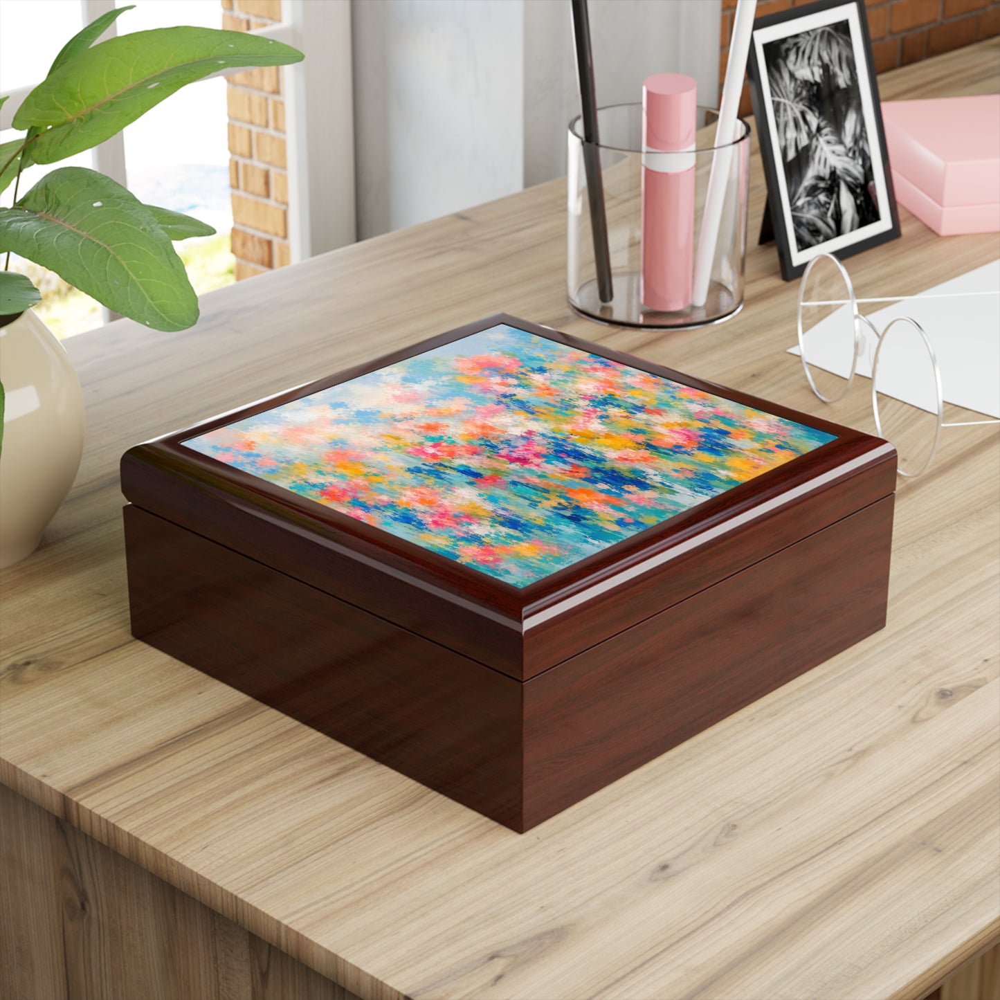 Chromatic Meadow Jewelry Box