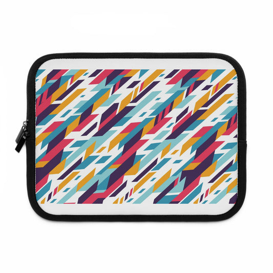 Colorful Geometric Laptop Sleeve | Vibrant Tech Accessory for Students, Professionals, College, Birthday Gift, Everyday Use