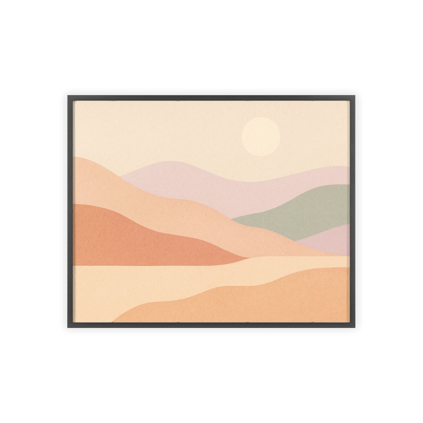 Dune Haze Wood Framed Posters
