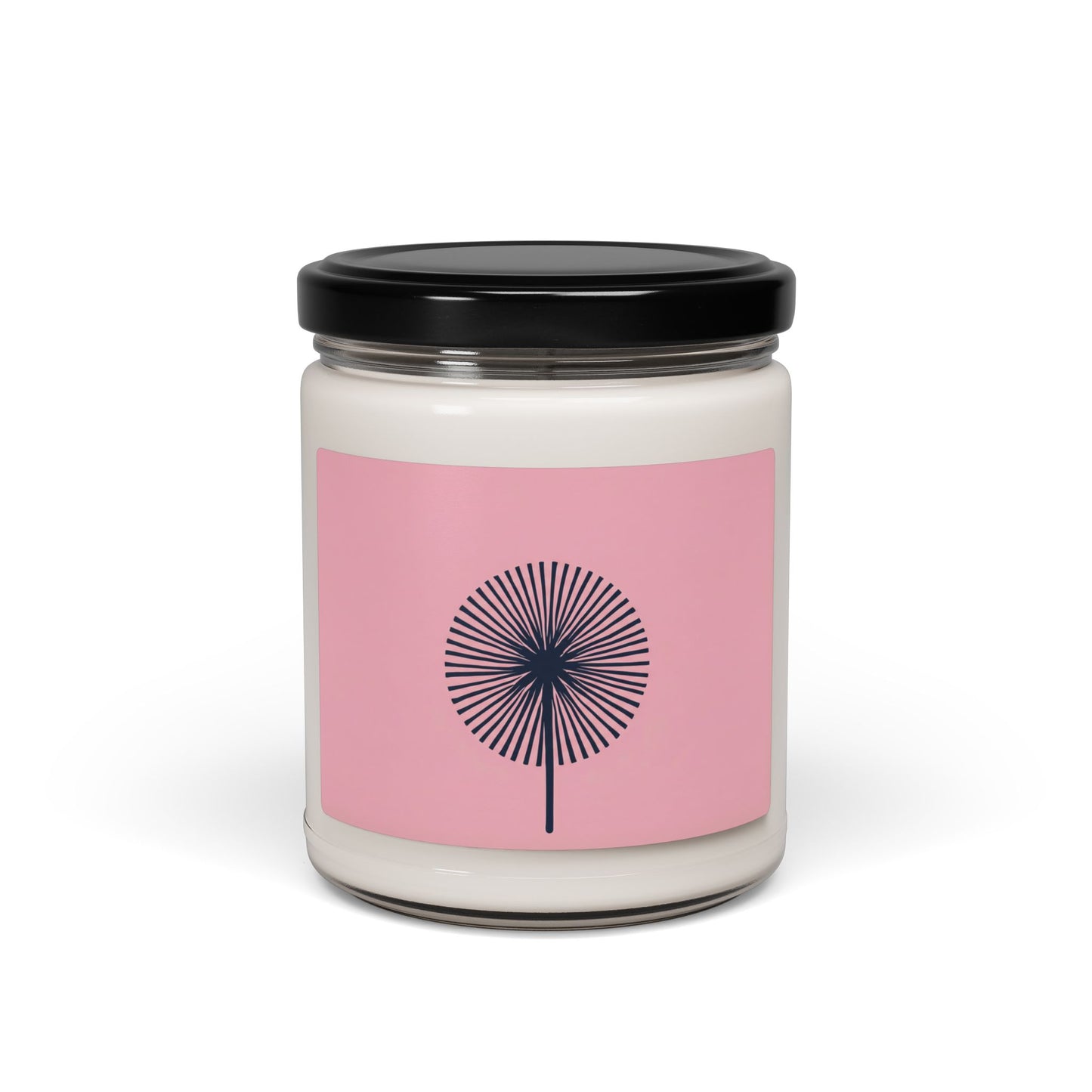 Pink Dandelion Soy Candle