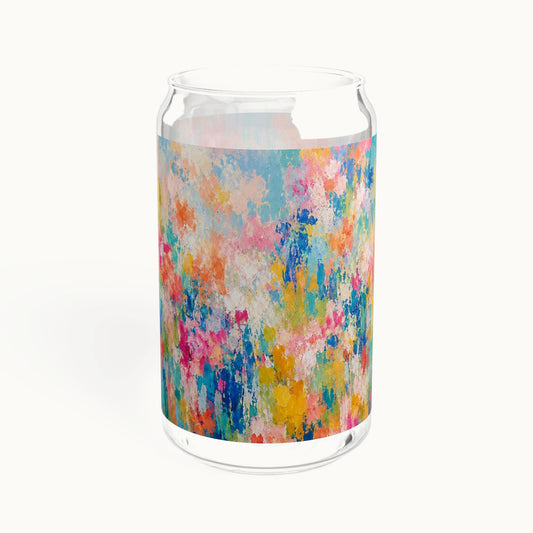 Chromatic Meadow Sipper Glass | 16oz
