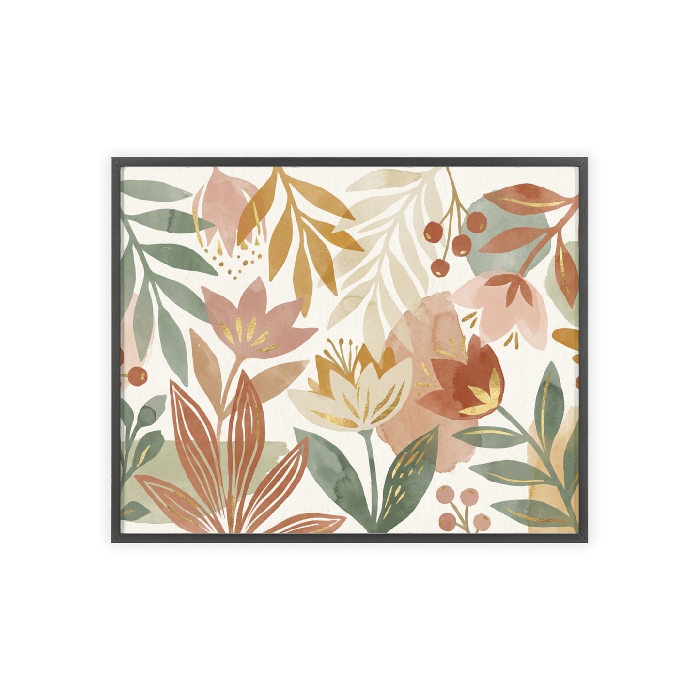 Autumn Botanica Wood Framed Posters