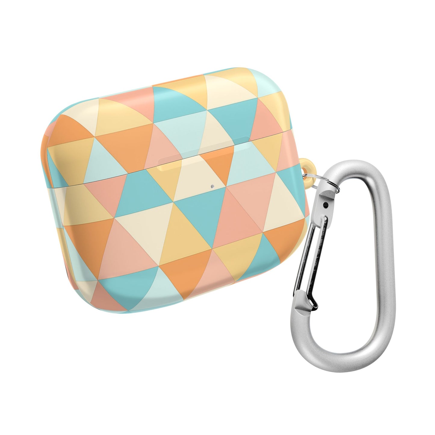 Geometric Pastel Triangles AirPod Cases