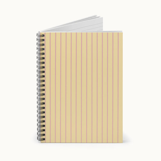 Blush Pinstripe Notebook
