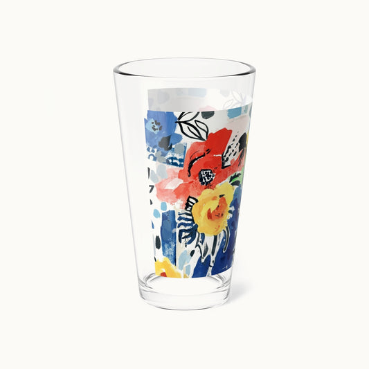 Abstract Flora Tall Mixing Glass 16oz