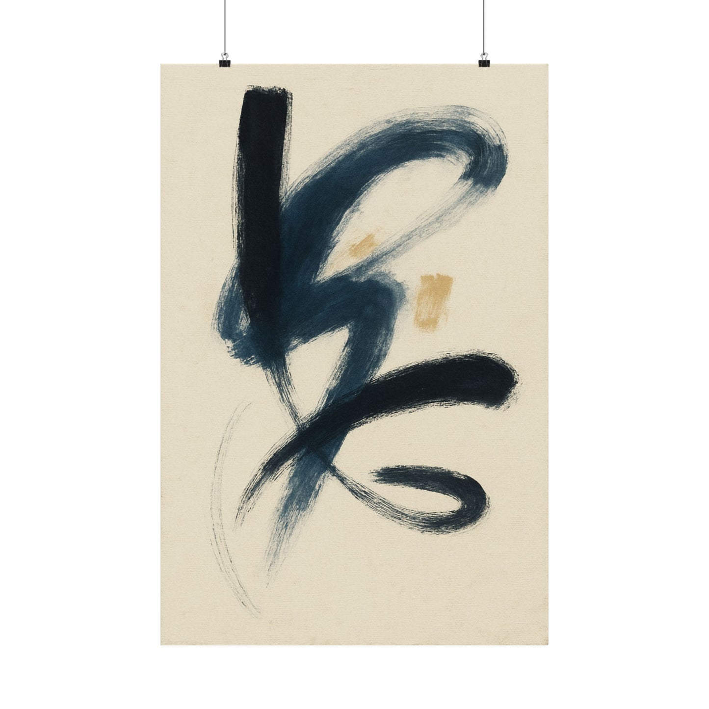Ink Gesture Art Poster
