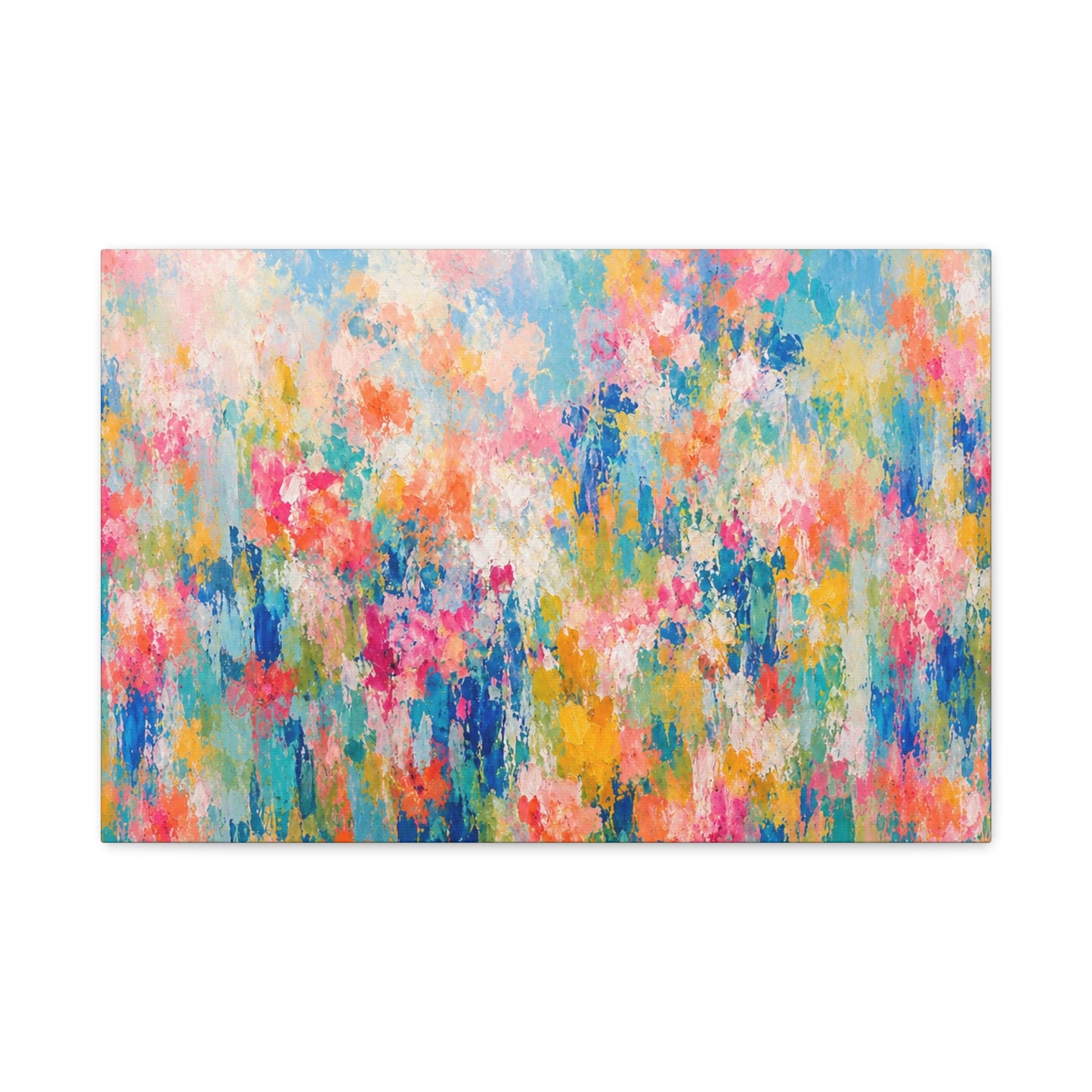 Chromatic Meadow Stretched Canvas Wall Art