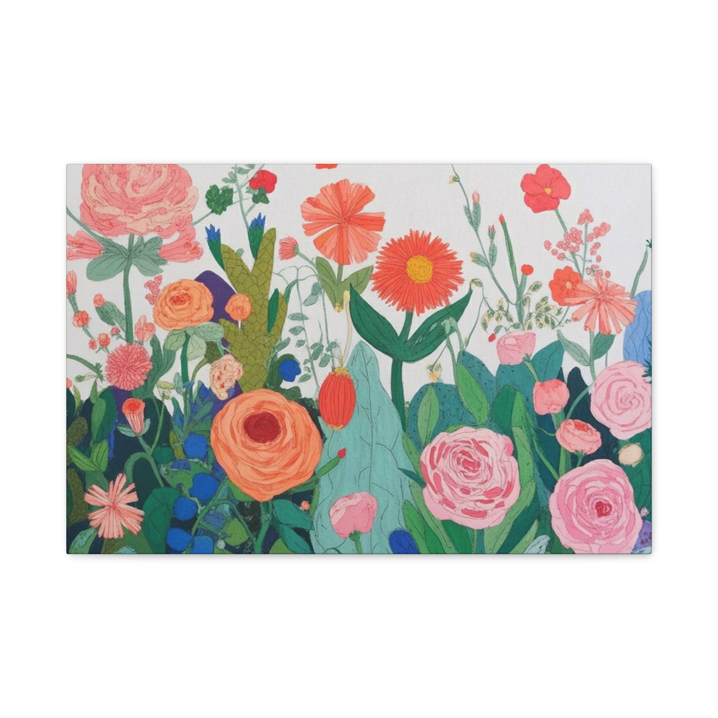 Bloom Garden Stretched Canvas Wall Art