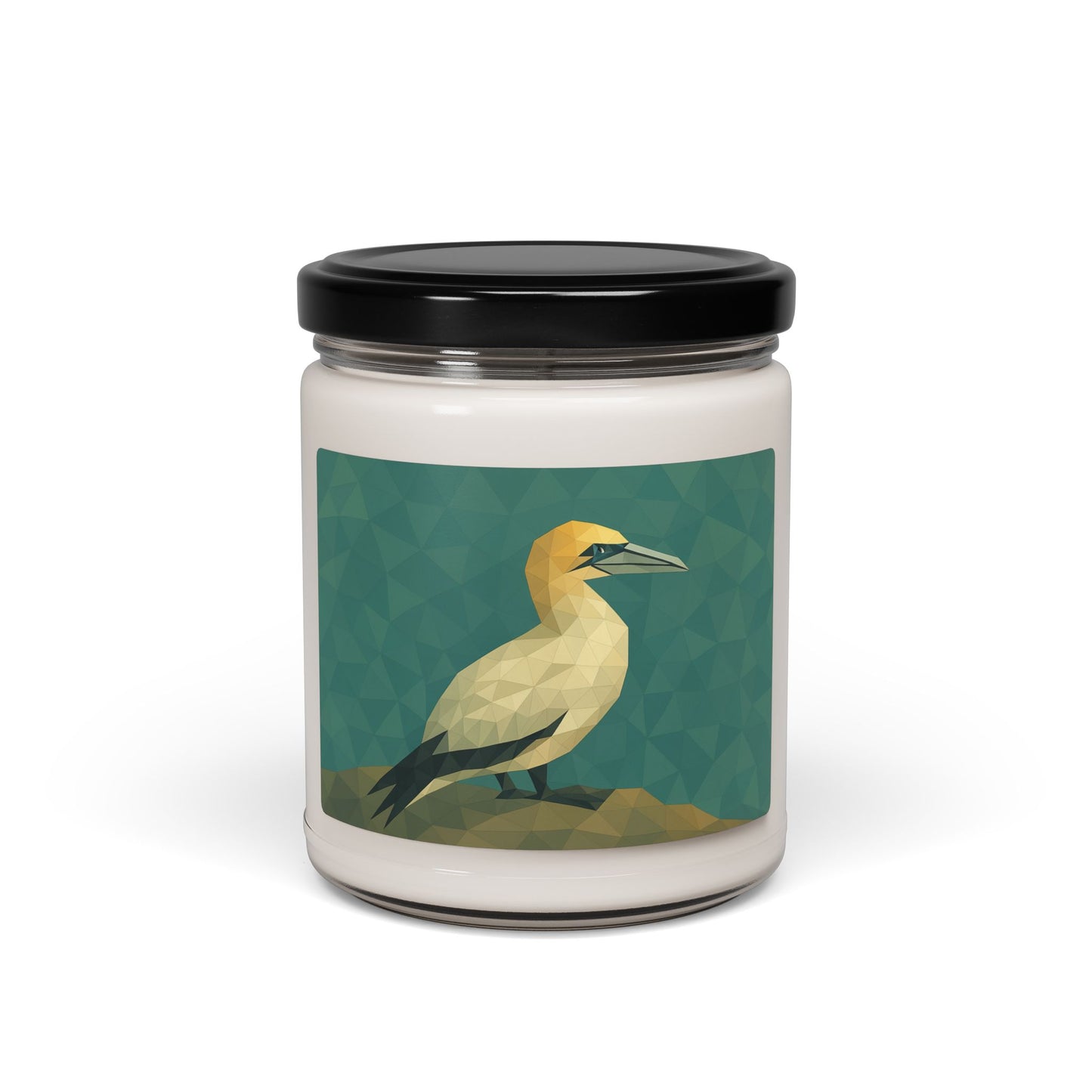 Geometric Bird Art Soy Candle