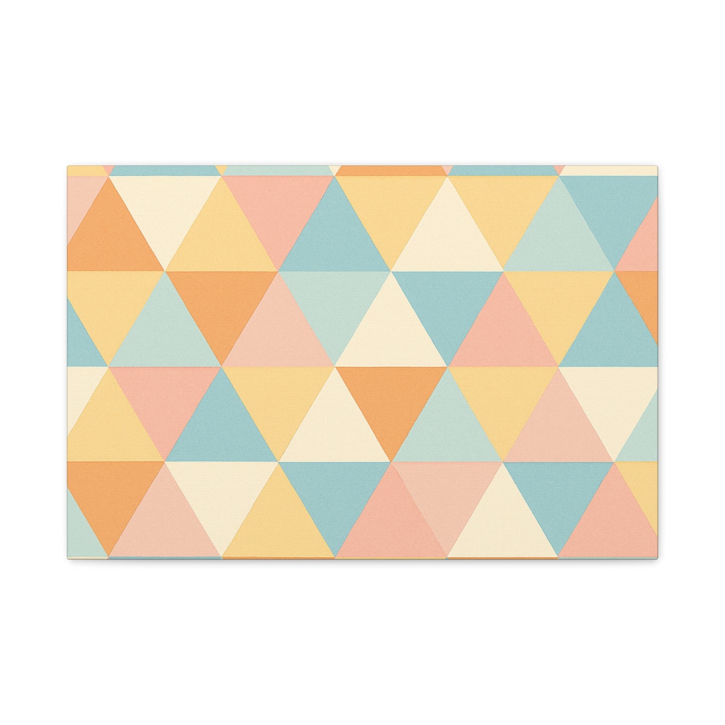 Colorful Triangular Stretched Canvas Wall Art