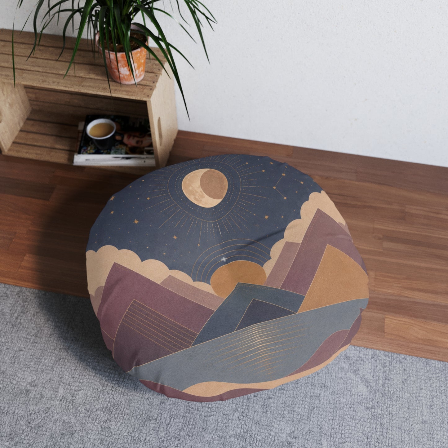 Celestial Vale Tufted Floor Pillow
