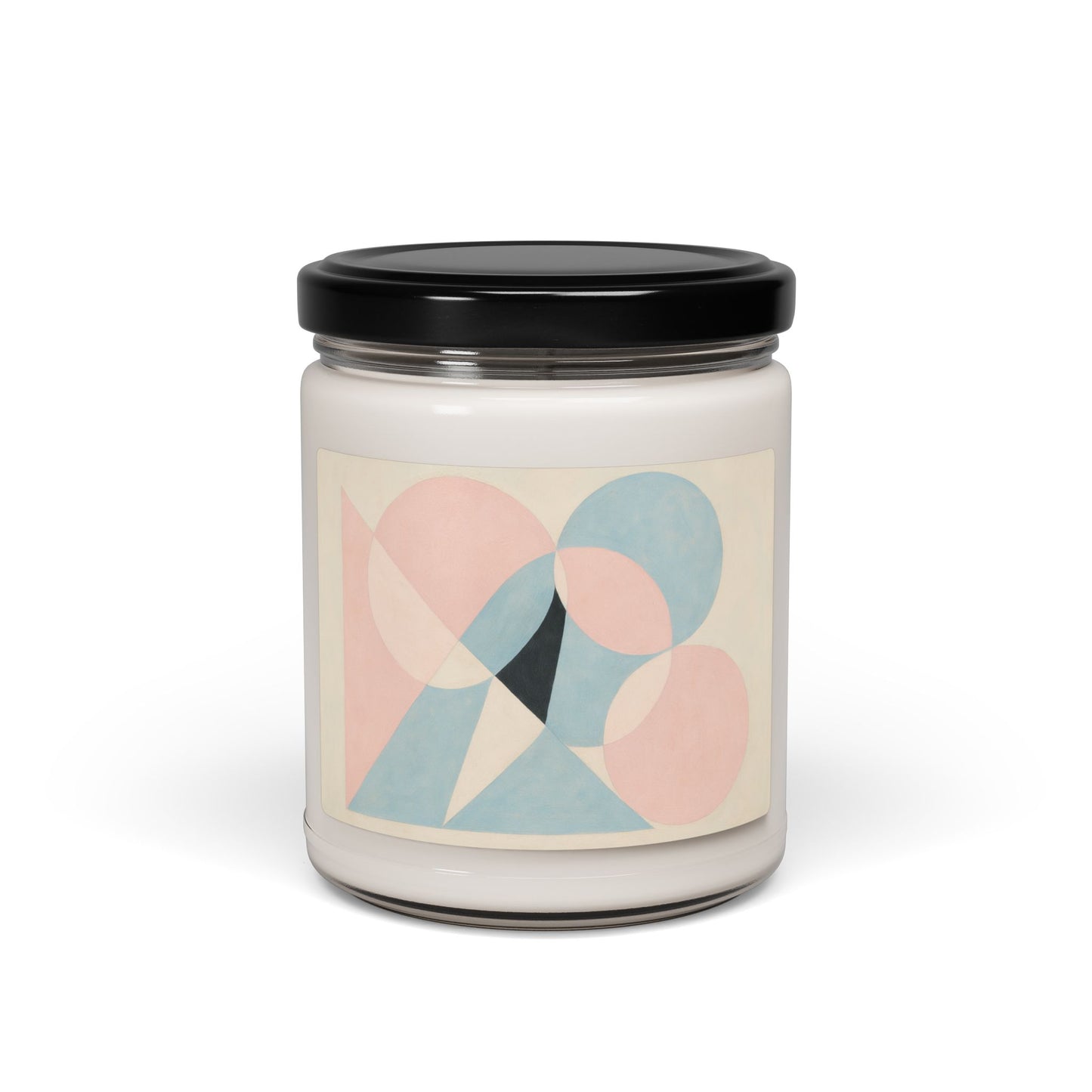 Pastel Geometric Elegance Soy Candle