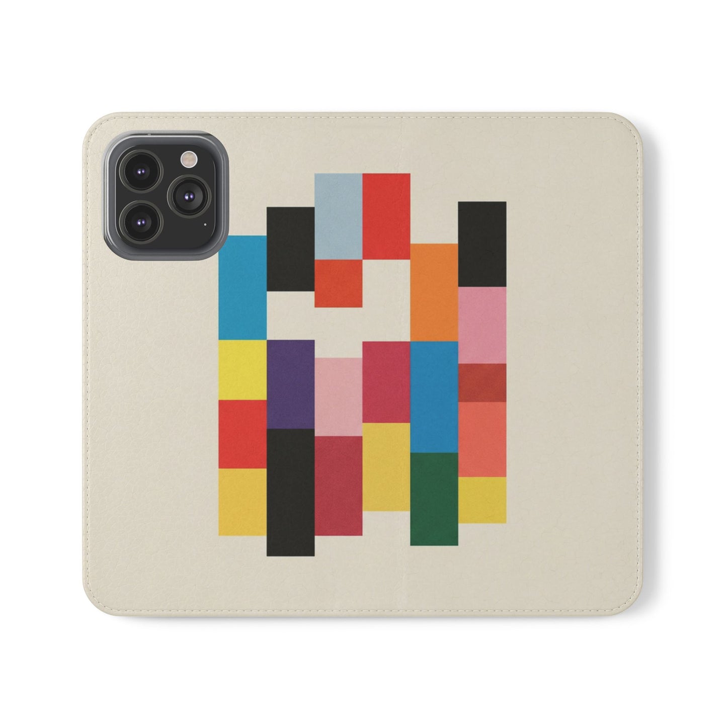 Mosaic Stack Vegan Leather Flip Case