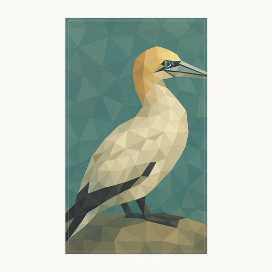 Geometric Gannet Tea Towel