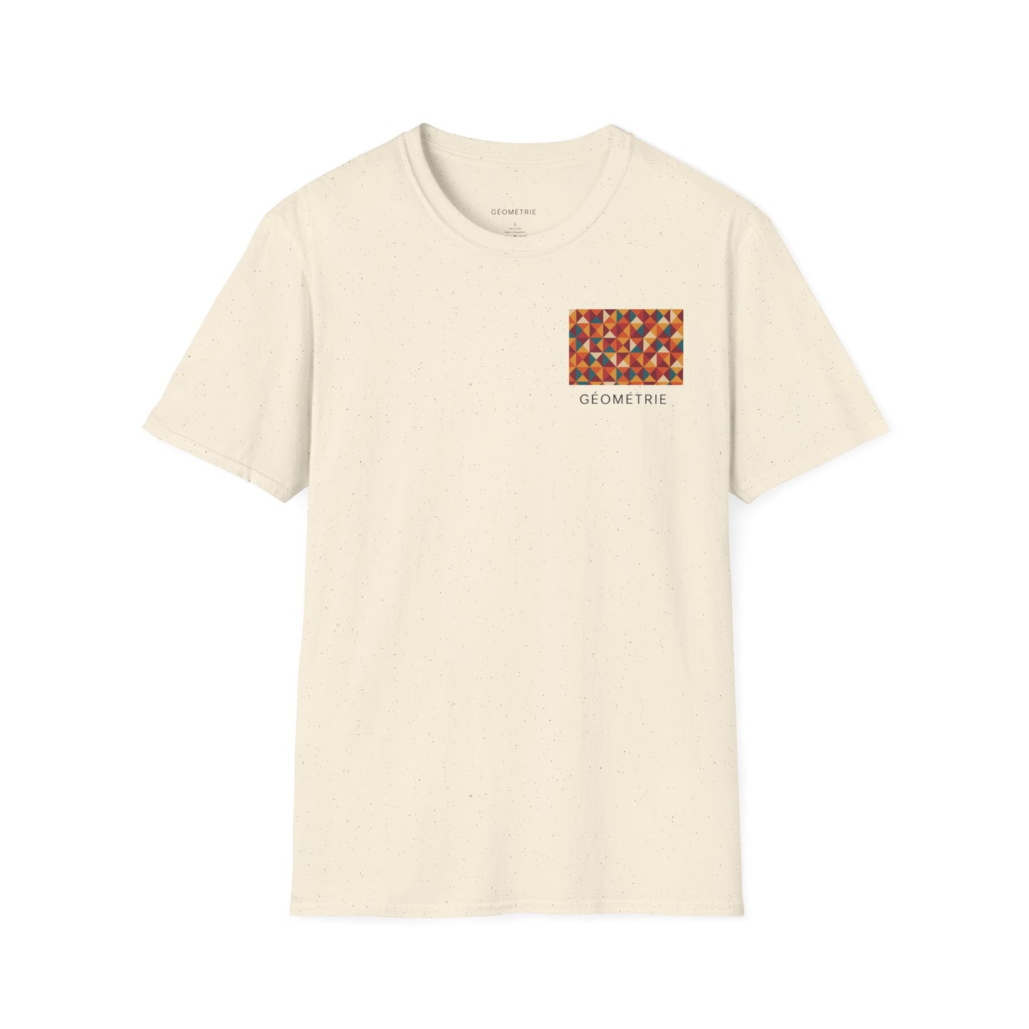 Geo Pattern Unisex Softstyle T-Shirt | Casual Everyday Tee, Graphic Shirt, Gift for Him/Her, Trendy Wear, Artsy Style (Tee - Pattern 0c)