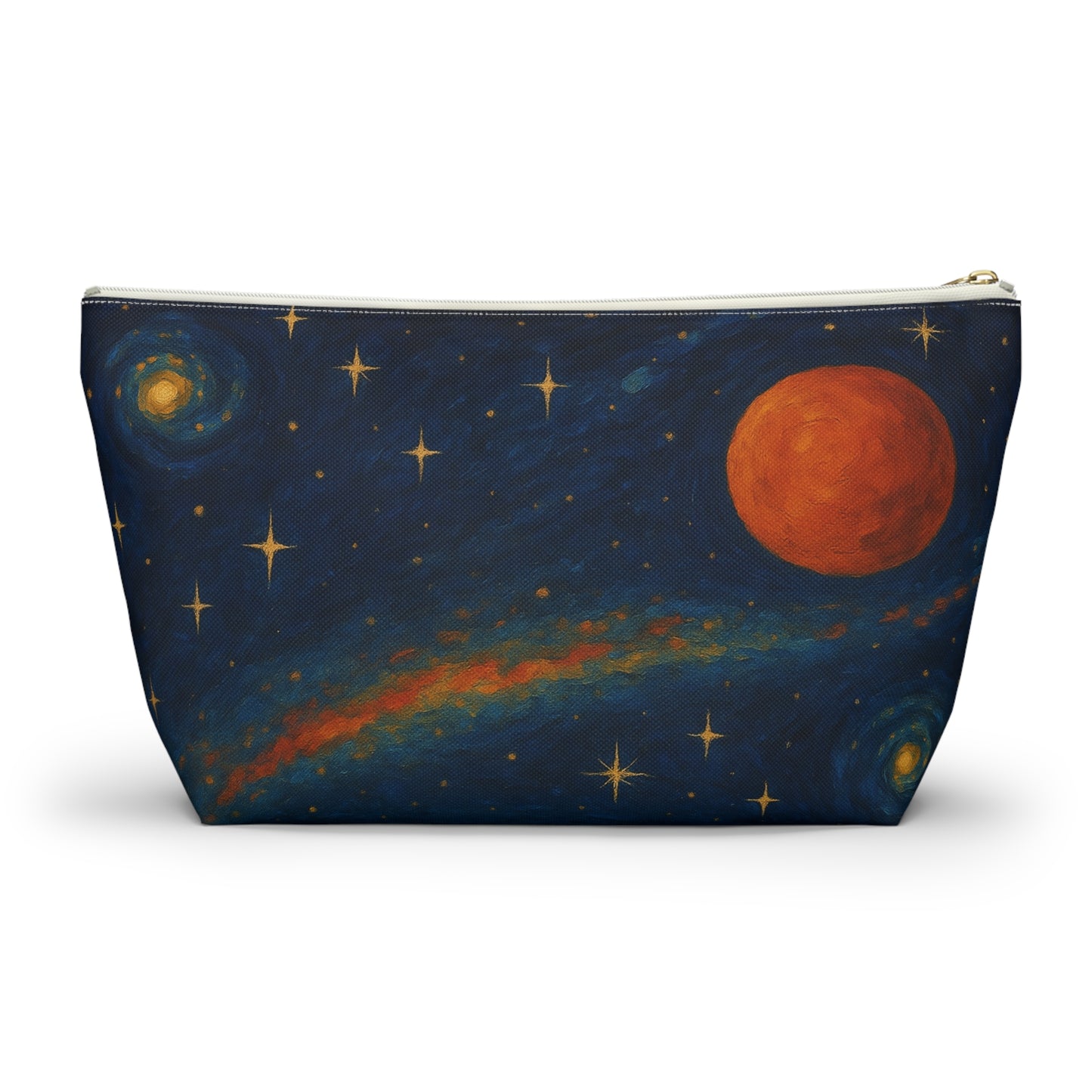 Cosmic Night Sky Accessory Pouch with T-bottom