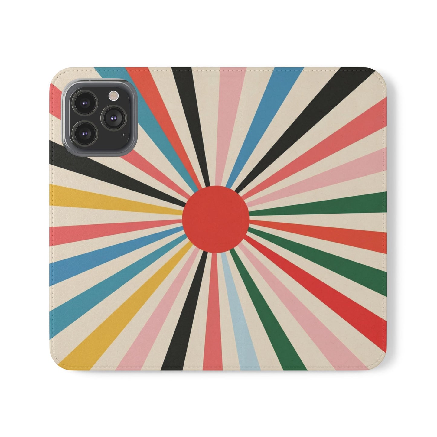 Festival Rays Vegan Leather Flip Case