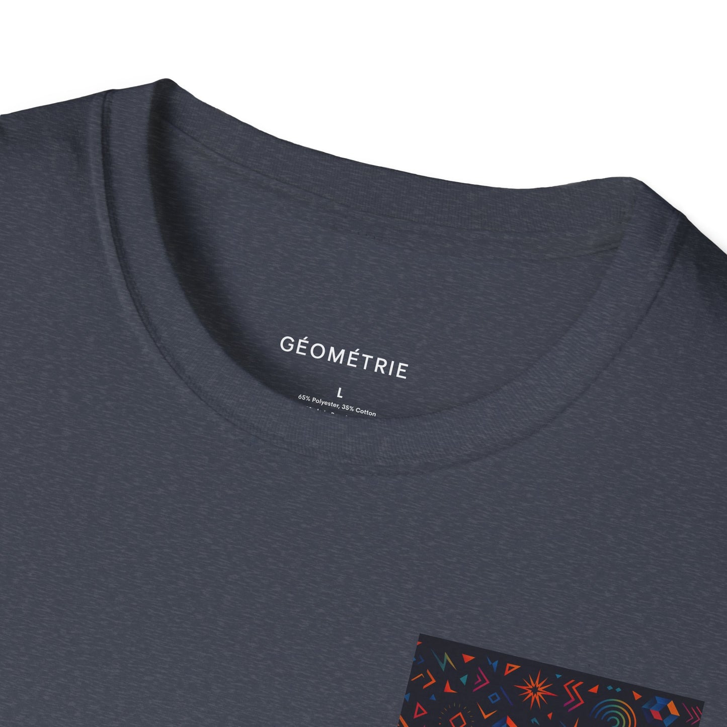 Geo Pattern Unisex Softstyle T-Shirt | Casual Everyday Tee, Graphic Shirt, Gift for Him/Her, Trendy Wear, Artsy Style (Pattern 06)