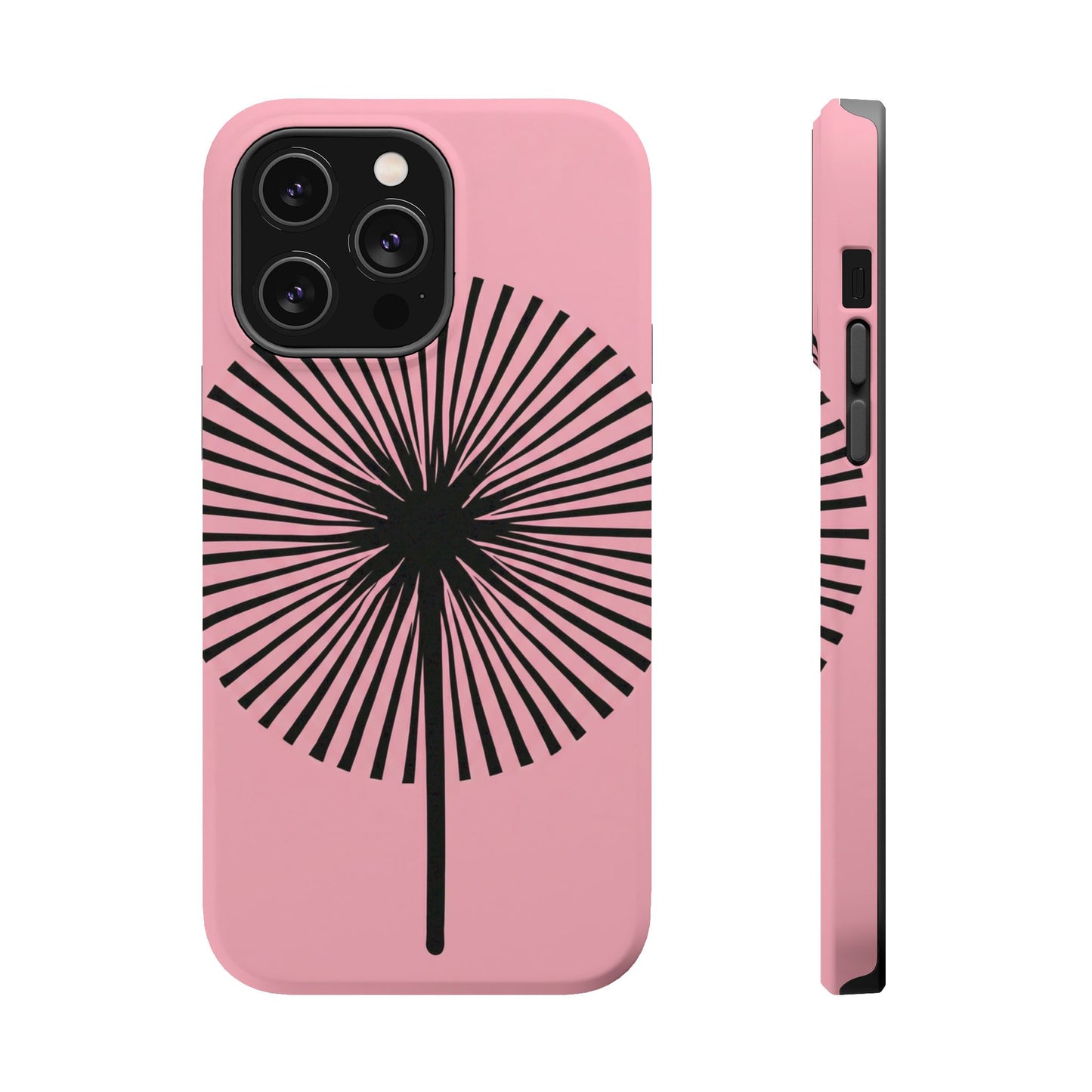 Pink Dandelion Magnetic Phone Case