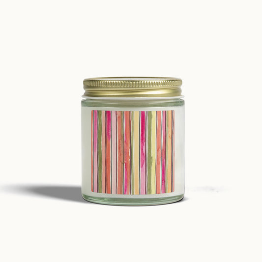 Summer Stripe Scented Candles