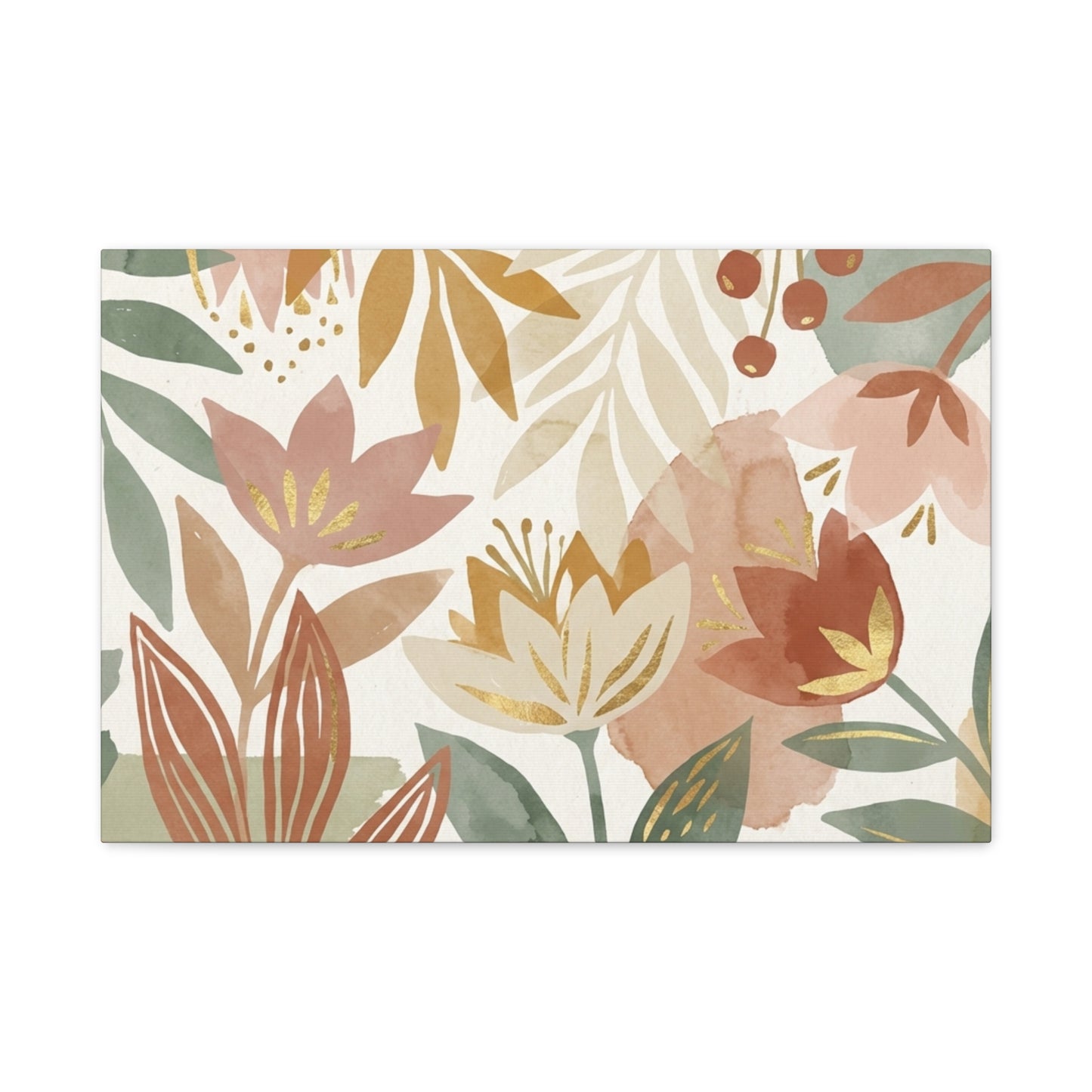 Autumn Botanica Stretched Canvas Wall Art
