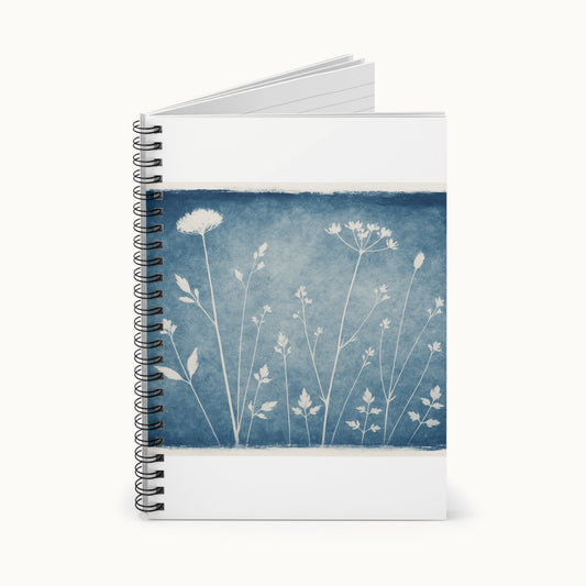 Meadow Cyanotype Silhouettes Notebook