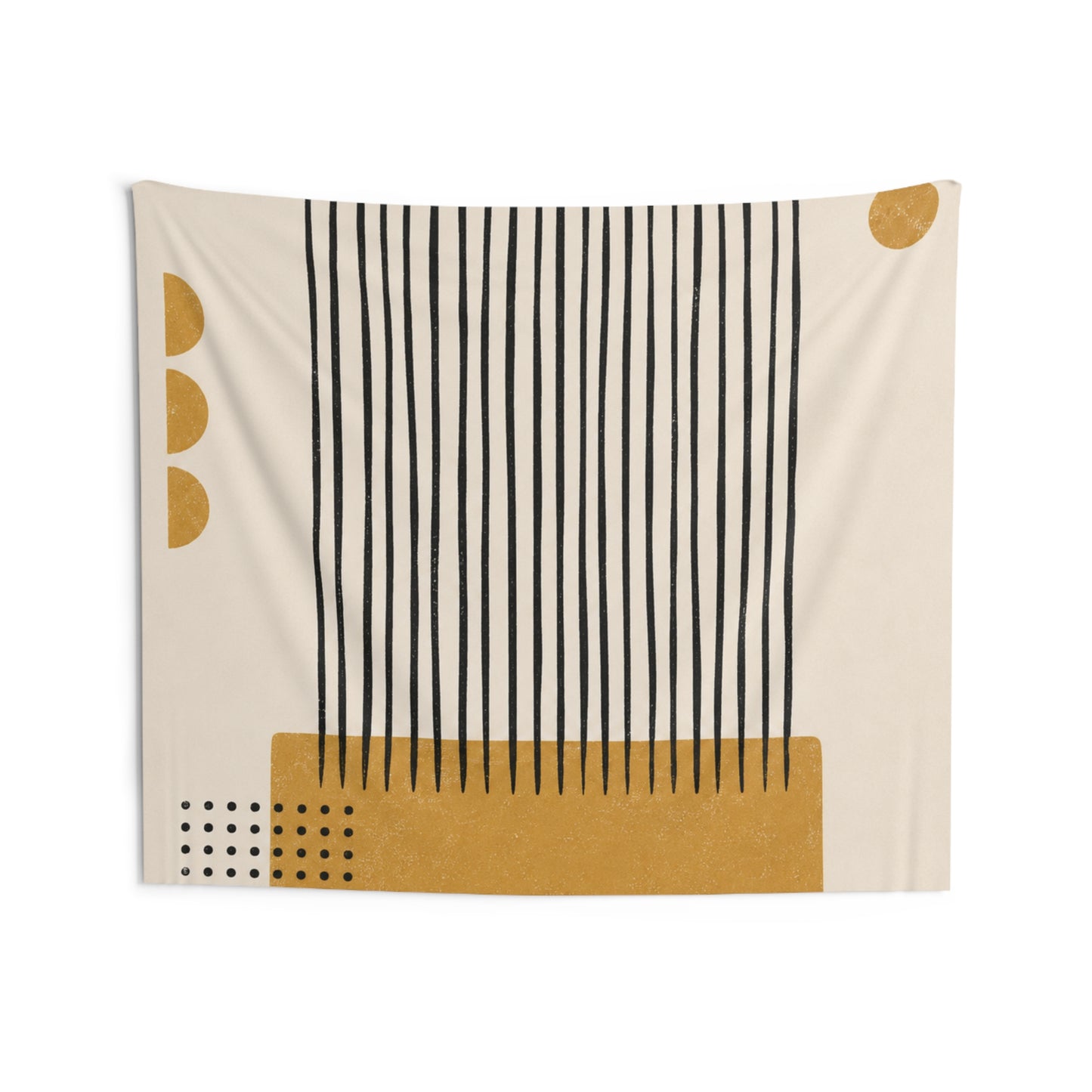 Ochre Cadence Wall Tapestry