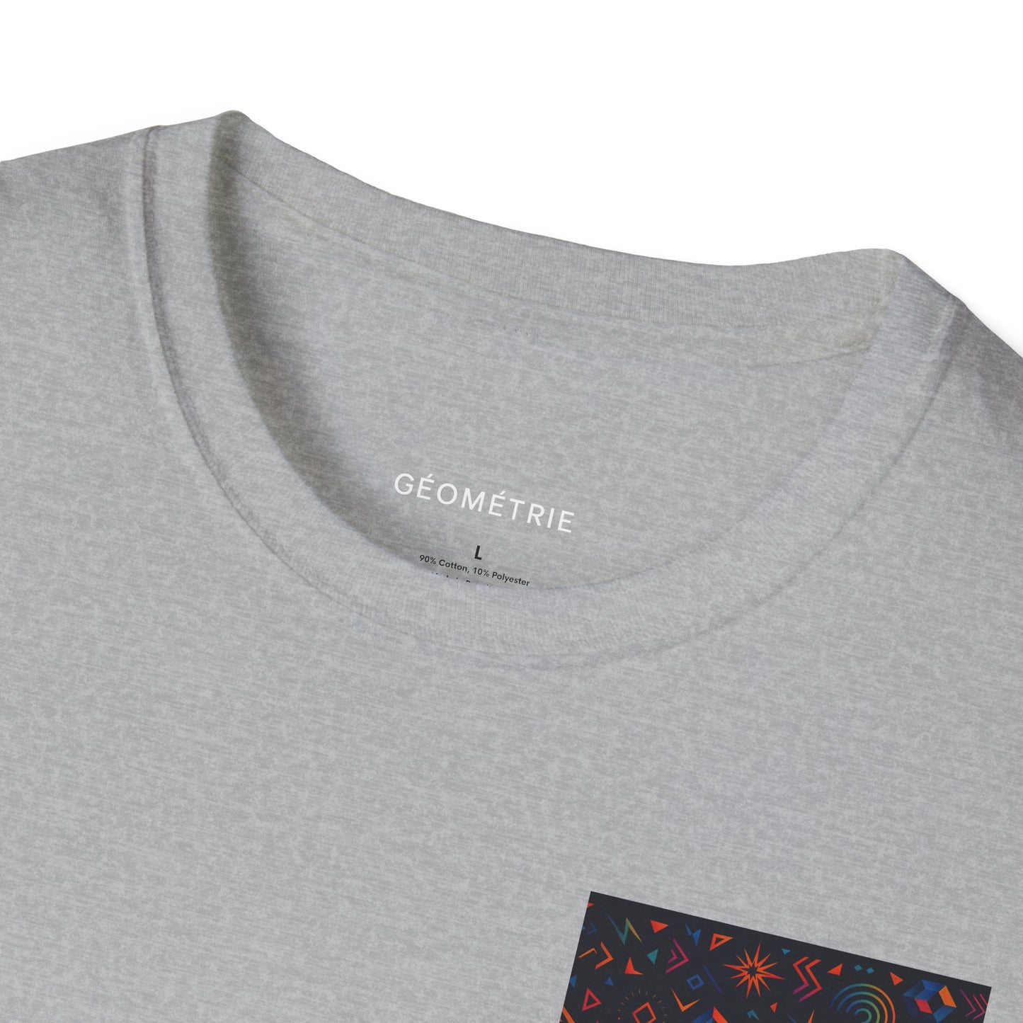 Geo Pattern Unisex Softstyle T-Shirt | Casual Everyday Tee, Graphic Shirt, Gift for Him/Her, Trendy Wear, Artsy Style (Pattern 06)