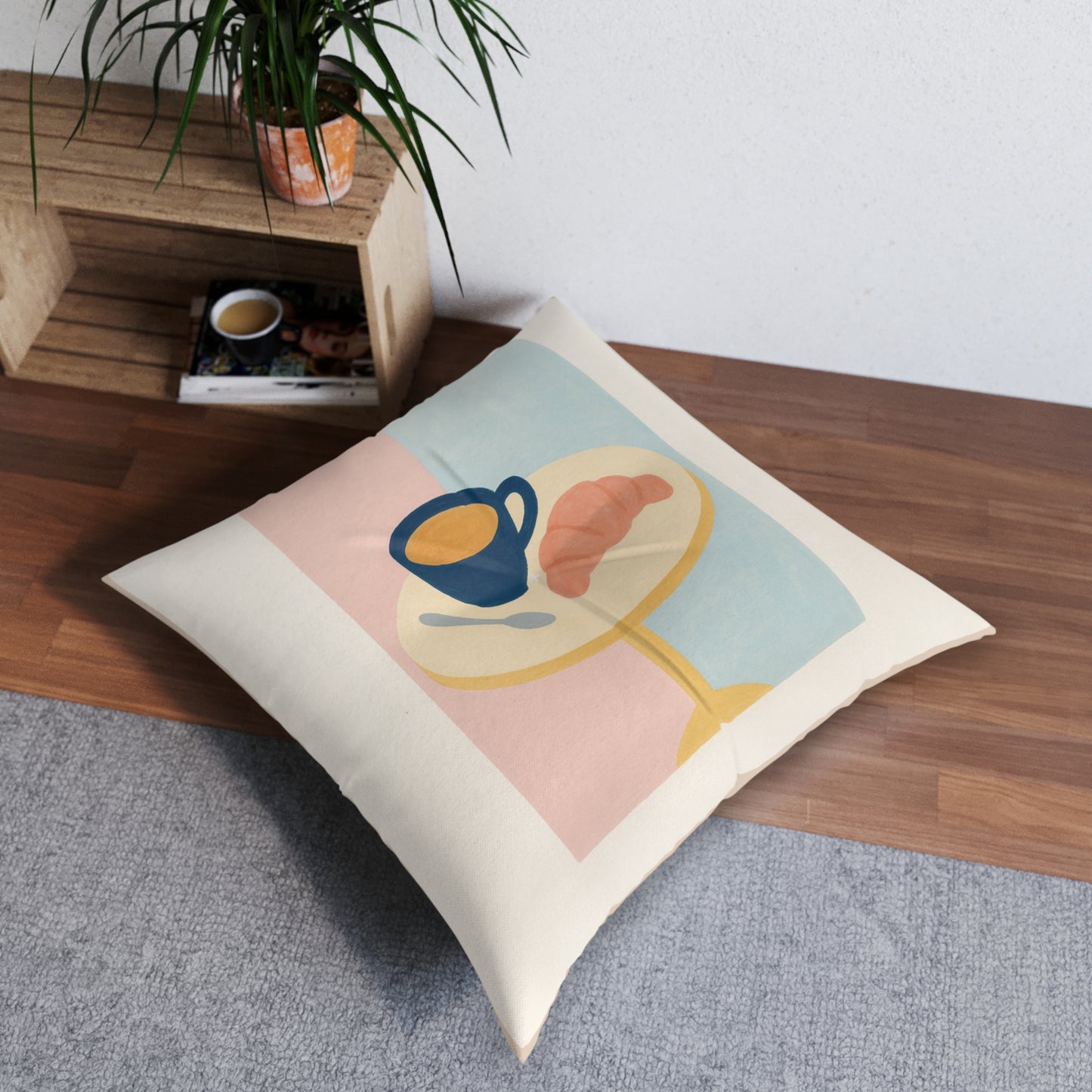 Square Tufted Floor Pillow