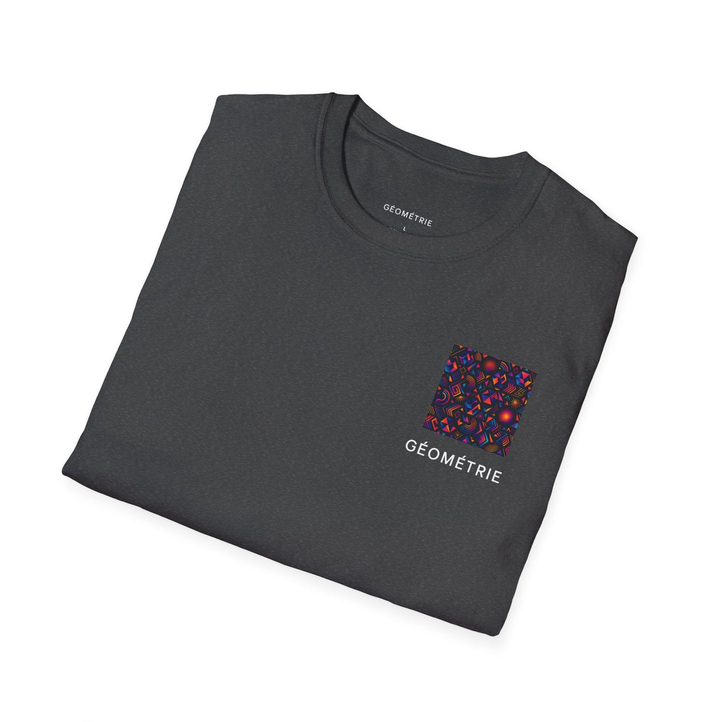 Geo Pattern Unisex Softstyle T-Shirt | Casual Everyday Tee, Graphic Shirt, Gift for Him/Her, Trendy Wear, Artsy Style (Pattern 05)
